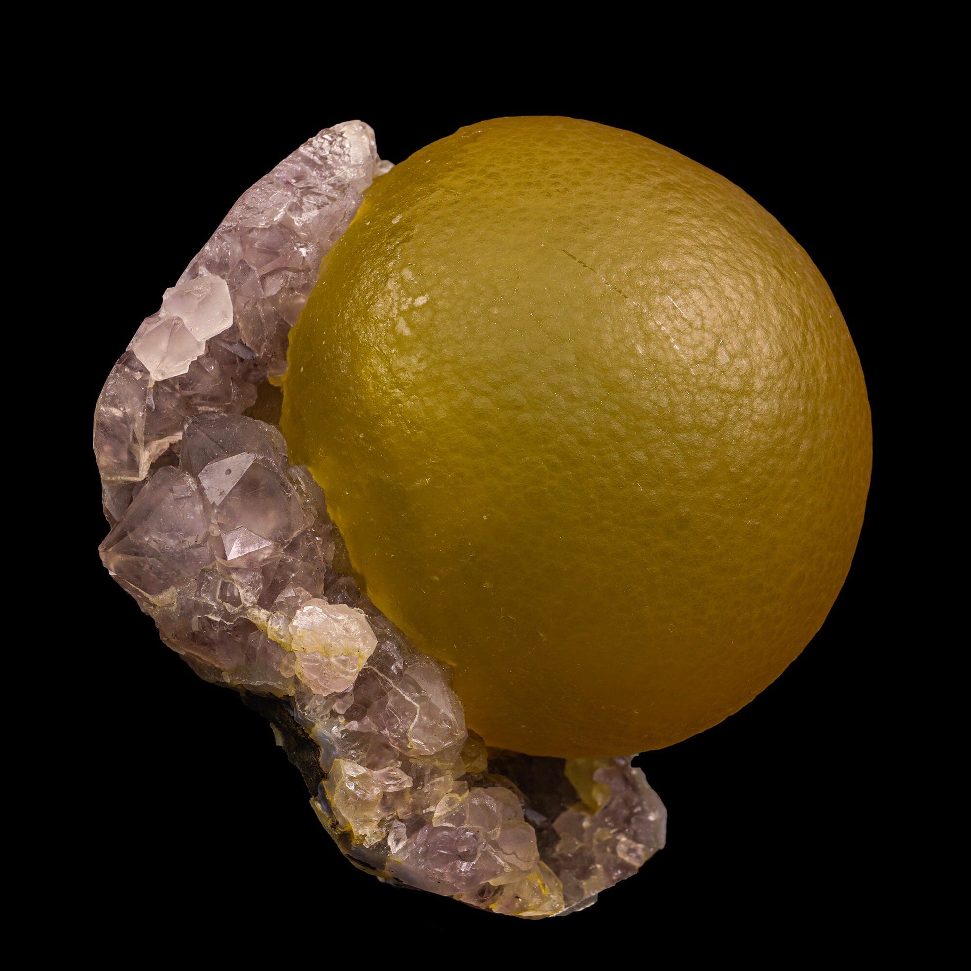 Fluorite On Amethyst  Natural mineral Specimen # B 6882