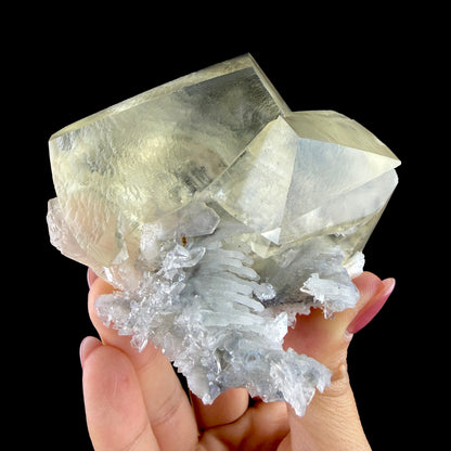 Gemmy Calcite with Stilbite & Chalcedony Matrix - Fine Collector’s Specimen from Jalgaon, India #DKT157 Calcite Superb Minerals 
