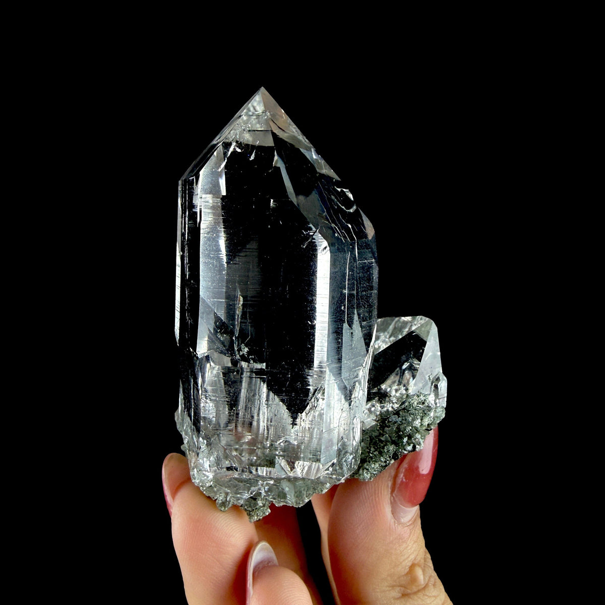 Gemmy Himalayan Clear Quartz Crystal with Sharp Facets - Fine Cabinet Specimen from Himachal Pradesh, India # DKT191 Quartz Superb Minerals 