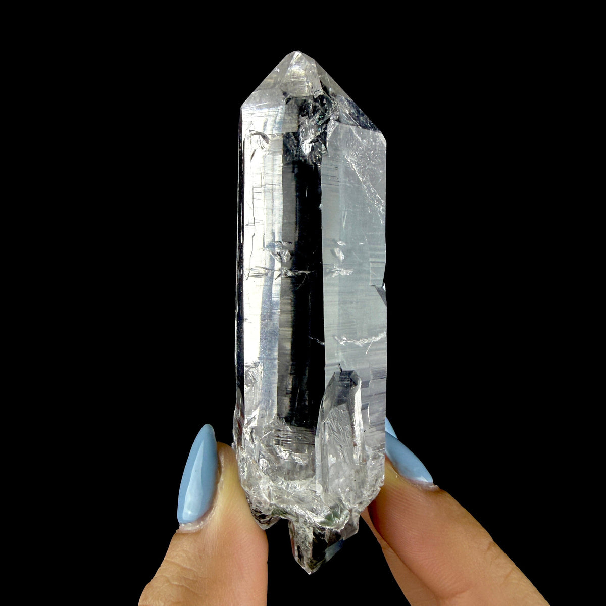 Gemmy Himalayan Clear Quartz Crystal with Sharp Facets - Fine Cabinet Specimen from Himachal Pradesh, India # DKT204 Quartz Superb Minerals 