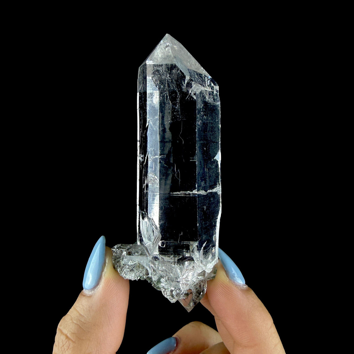 Gemmy Himalayan Clear Quartz Crystal with Sharp Facets - Fine Cabinet Specimen from Himachal Pradesh, India # DKT204 Quartz Superb Minerals 