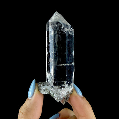 Gemmy Himalayan Clear Quartz Crystal with Sharp Facets - Fine Cabinet Specimen from Himachal Pradesh, India # DKT204 Quartz Superb Minerals 