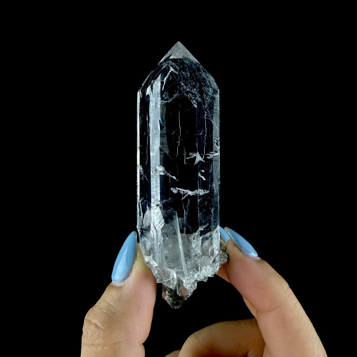 Gemmy Himalayan Clear Quartz Crystal with Sharp Facets - Fine Cabinet Specimen from Himachal Pradesh, India # DKT204 Quartz Superb Minerals 