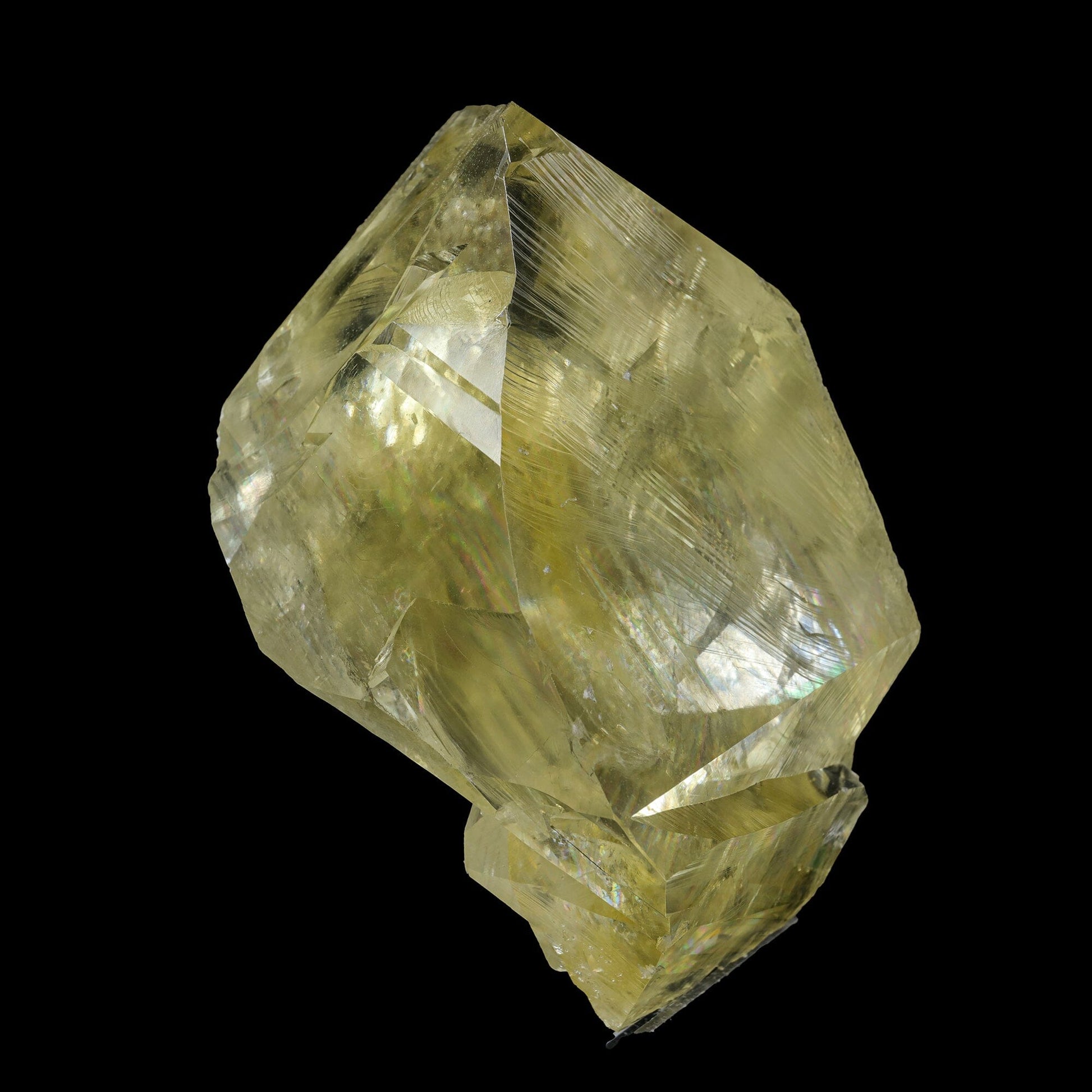 Gemmy Yellow Calcite Crystal on Indian Zeolite Matrix – Rare Jalgaon, India Natural Mineral Specimen # B 7104 Calcite Superb Minerals 