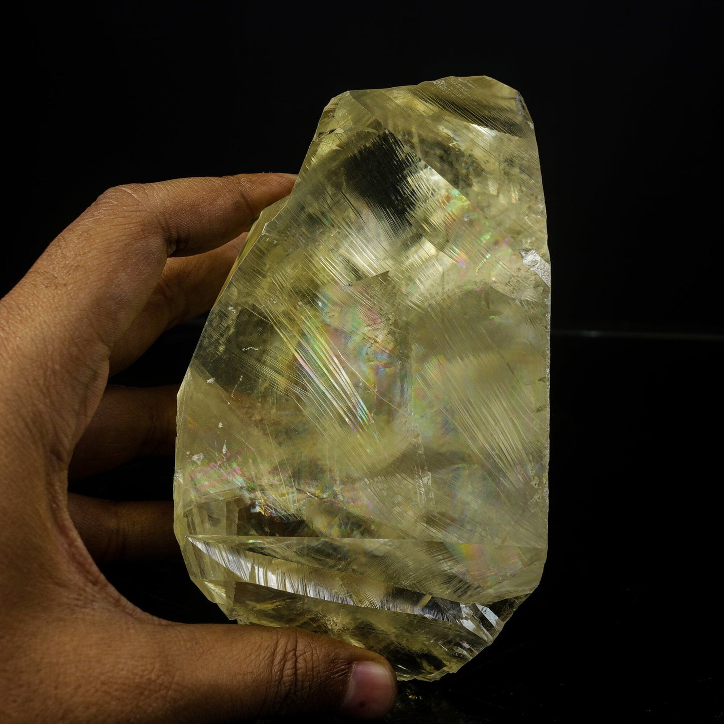 Gemmy Yellow Calcite Crystal on Indian Zeolite Matrix – Rare Jalgaon, India Natural Mineral Specimen # B 7104 Calcite Superb Minerals 
