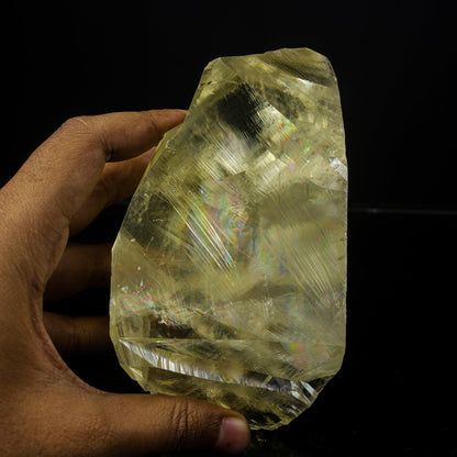 Gemmy Yellow Calcite Crystal on Indian Zeolite Matrix – Rare Jalgaon, India Natural Mineral Specimen # B 7104 Calcite Superb Minerals 