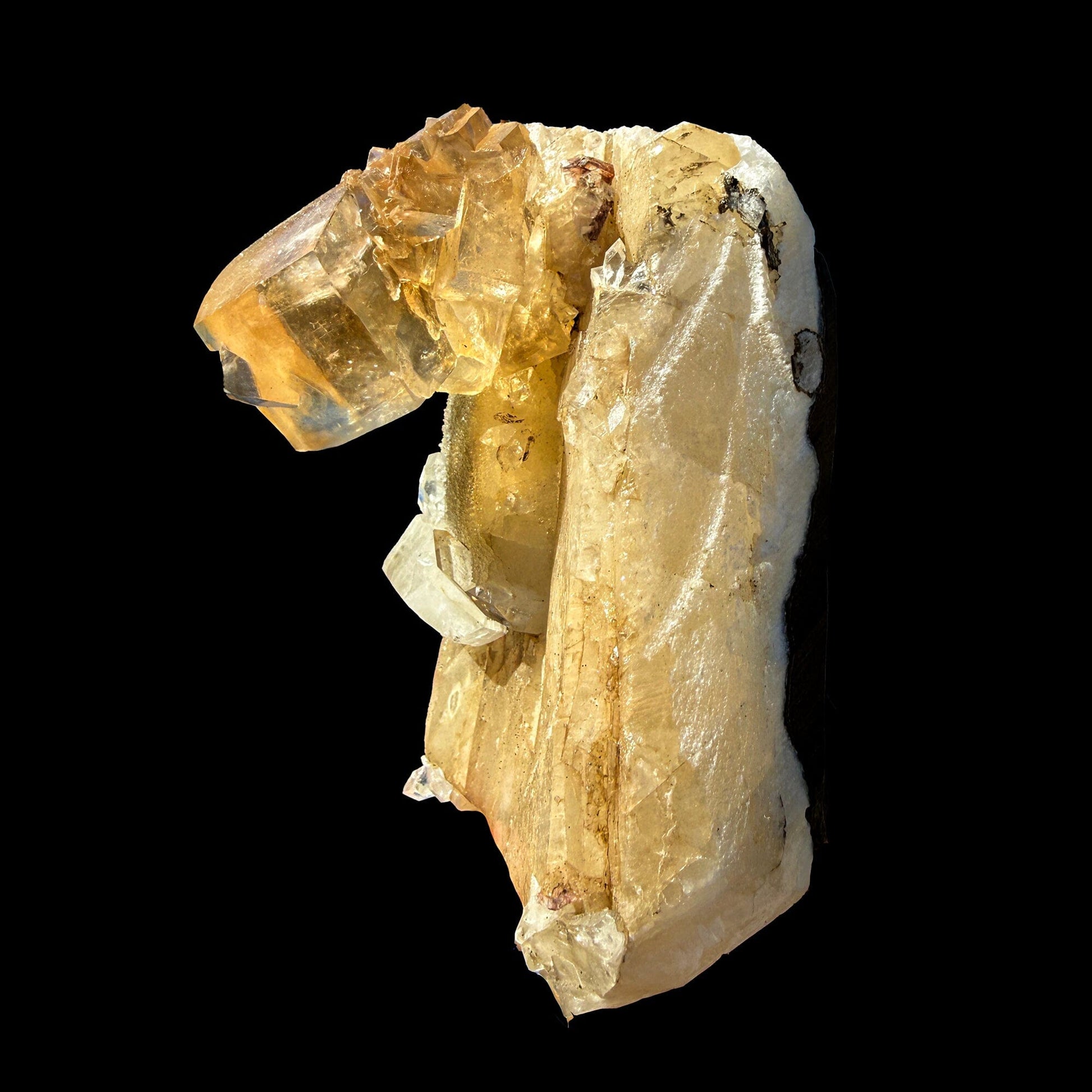 Golden Honey Calcite Crystal – Rare Indian Zeolite Specimen from Maharashtra | Terminated Collector Piece # DKT55 Calcite Superb Minerals 