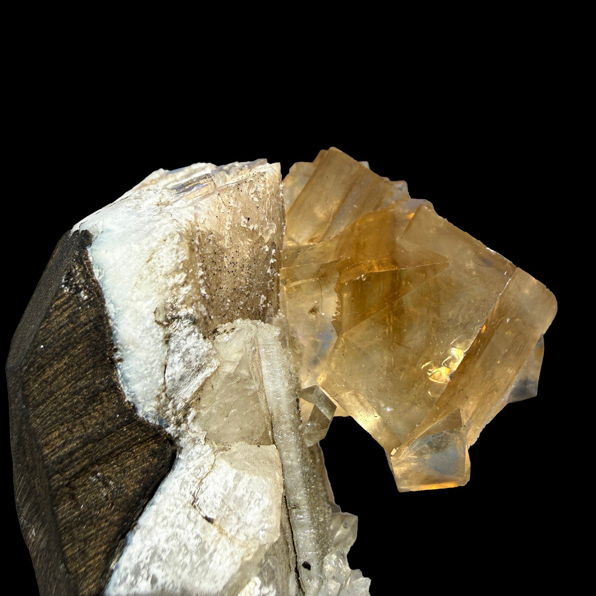 Golden Honey Calcite Crystal – Rare Indian Zeolite Specimen from Maharashtra | Terminated Collector Piece # DKT55 Calcite Superb Minerals 