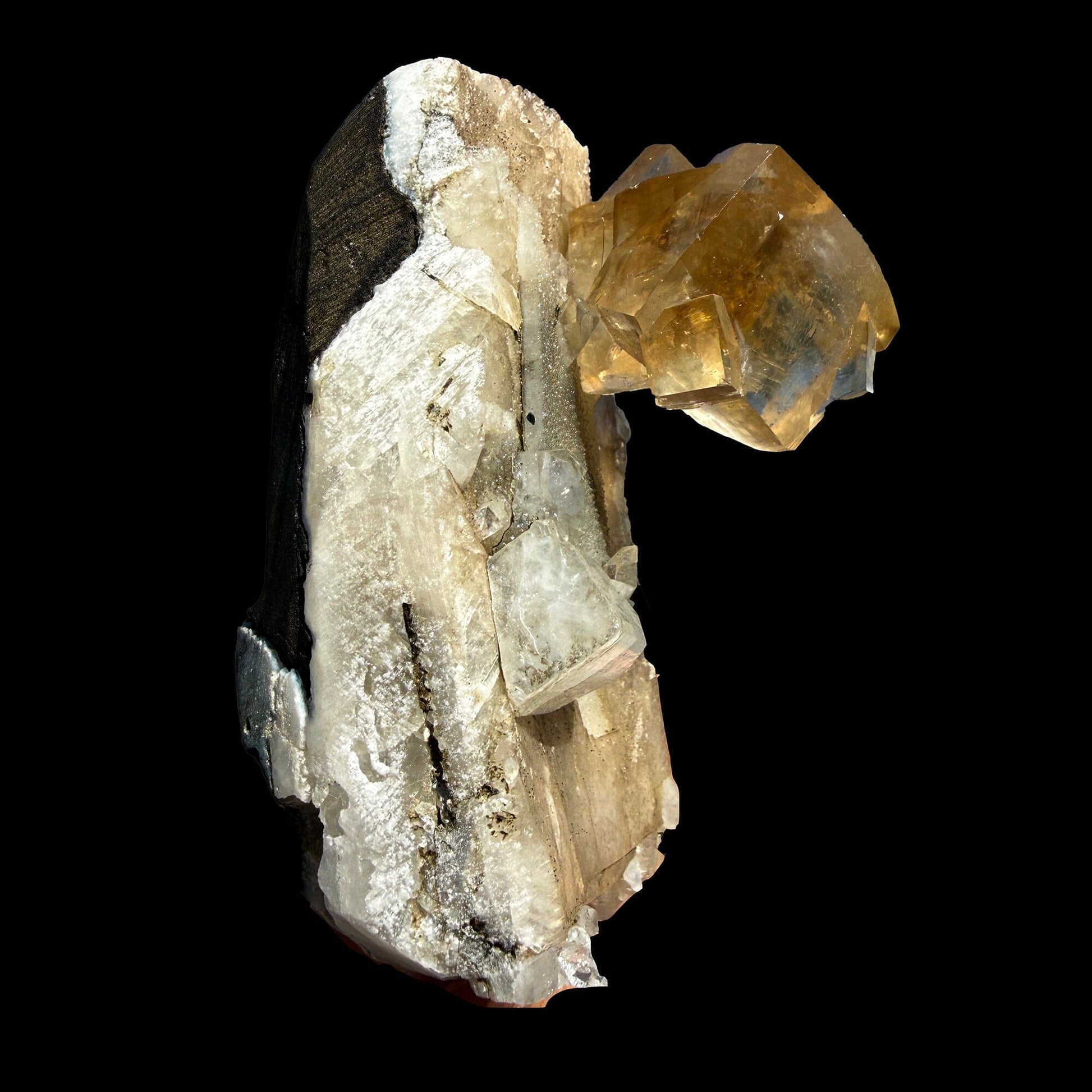Golden Honey Calcite Crystal – Rare Indian Zeolite Specimen from Maharashtra | Terminated Collector Piece # DKT55 Calcite Superb Minerals 