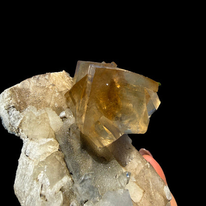 Golden Honey Calcite Crystal – Rare Indian Zeolite Specimen from Maharashtra | Terminated Collector Piece # DKT55 Calcite Superb Minerals 