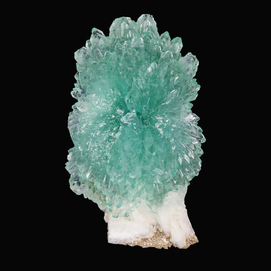Green Apophyllite Bow with Stilbite Natural Mineral Specimen # B 6843 Apophyllite Superb Minerals 