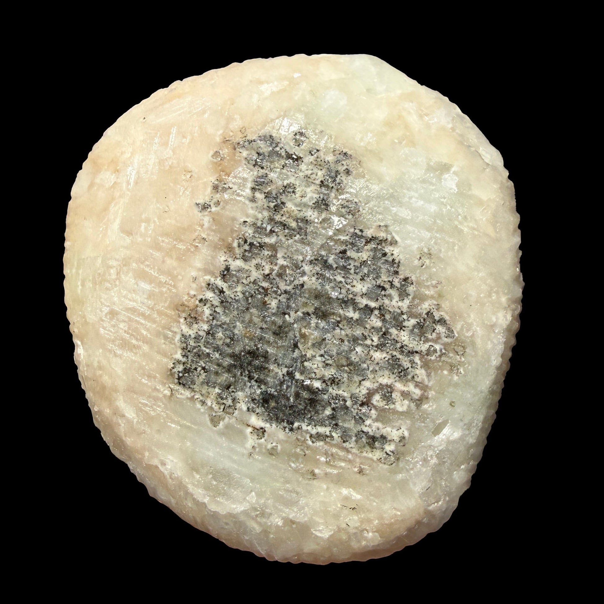 Green Apophyllite Crystal Tip on Stilbite Matrix – Rare Indian Zeolite Mineral Specimen from Maharashtra DKT60 Apophyllite Superb Minerals 