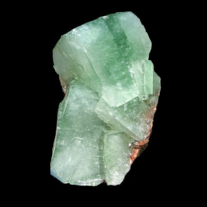 Green Apophyllite Cube with Stilbite – Natural Zeolite Mineral Specimen from Nashik, India | Raw Crystal Cluster # DKT37 Apohyllite Superb Minerals 