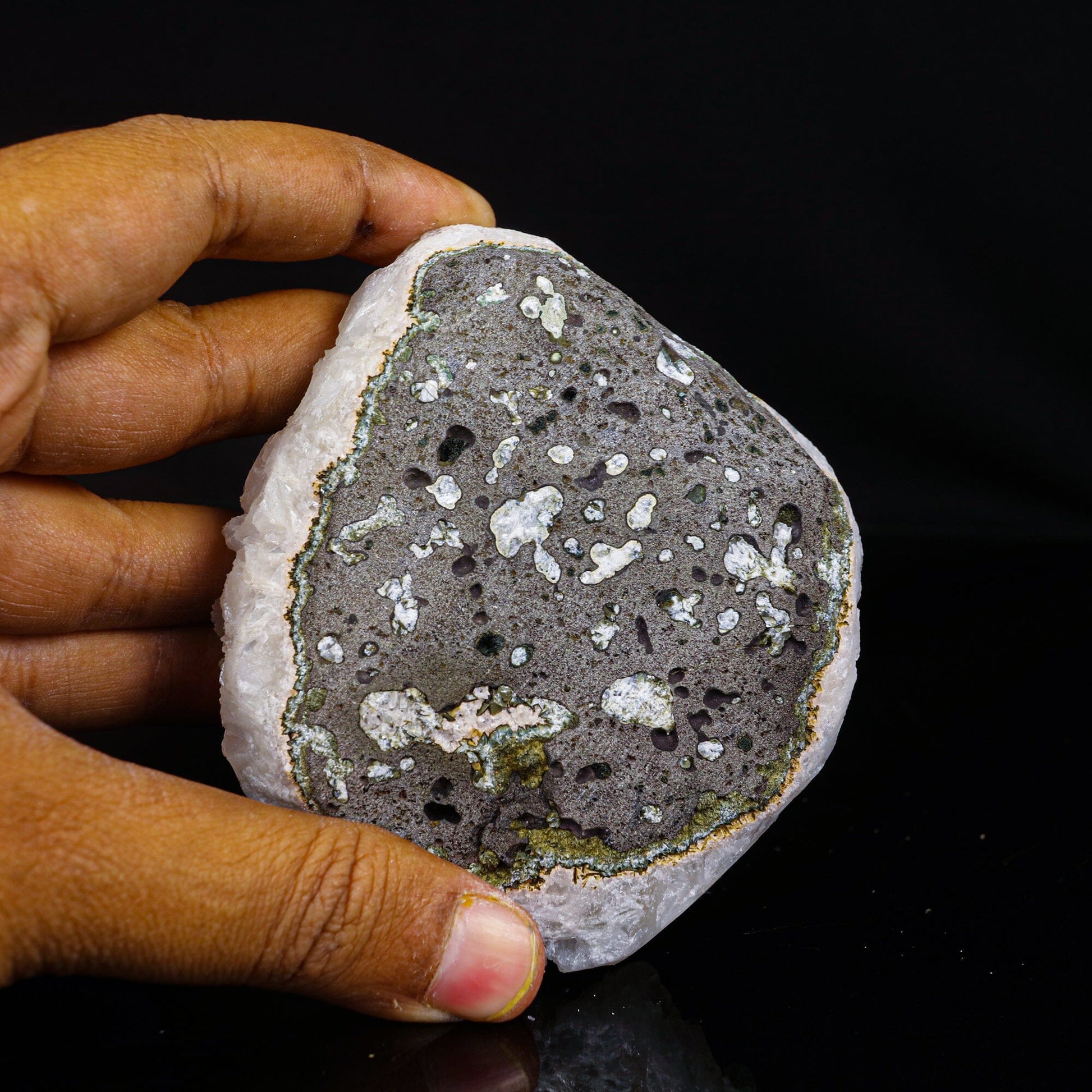 Green Apophyllite Disco Ball with Stilbite Natural Mineral Specimen # B 6840 Apohyllite Superb Minerals 