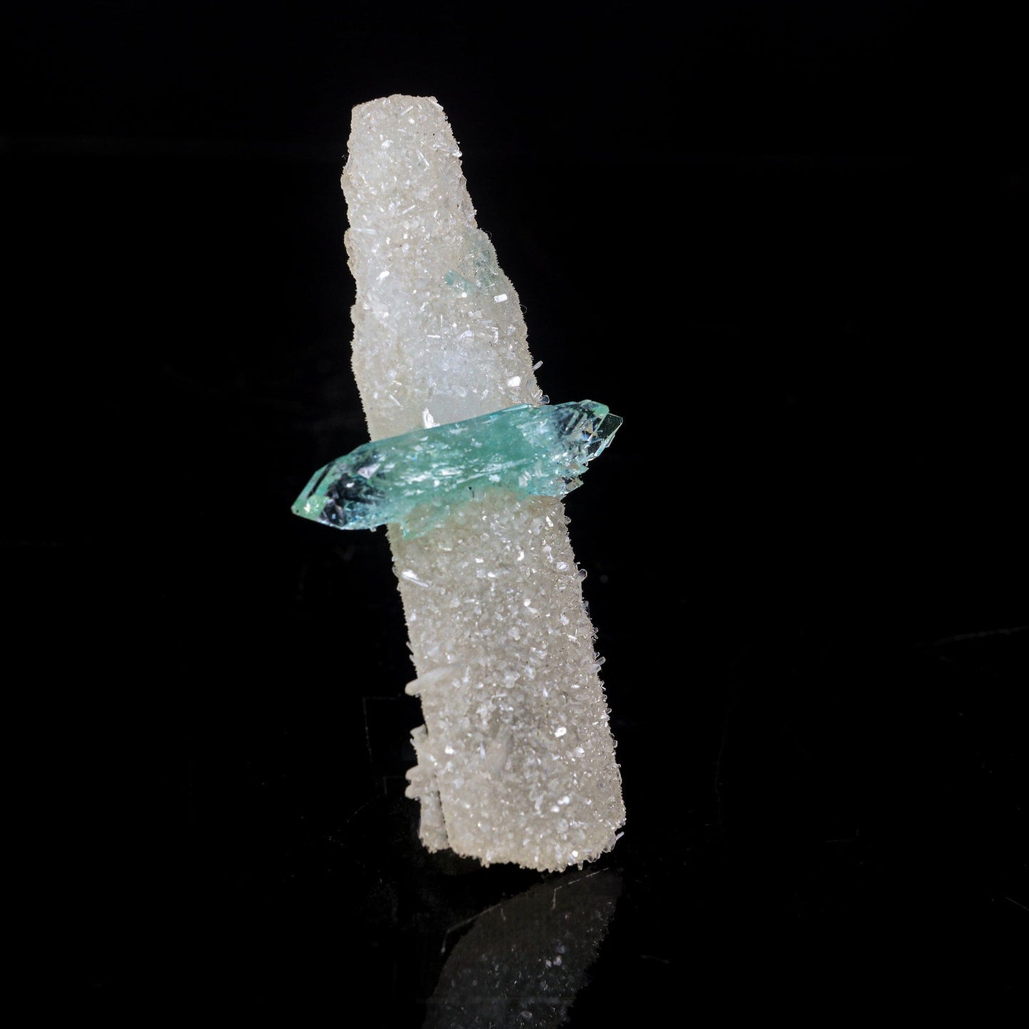 Green Apophyllite with Coated Calcite Rare Bat Formation Natural Mineral Specimen # B 6995 Apophyllite Superb Minerals 