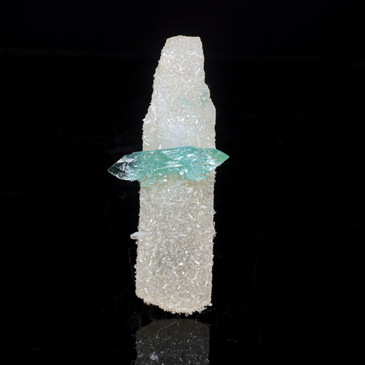 Green Apophyllite with Coated Calcite Rare Bat Formation Natural Mineral Specimen # B 6995 Apophyllite Superb Minerals 