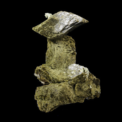 Green Heulandite Natural Mineral Specimen # B 7015