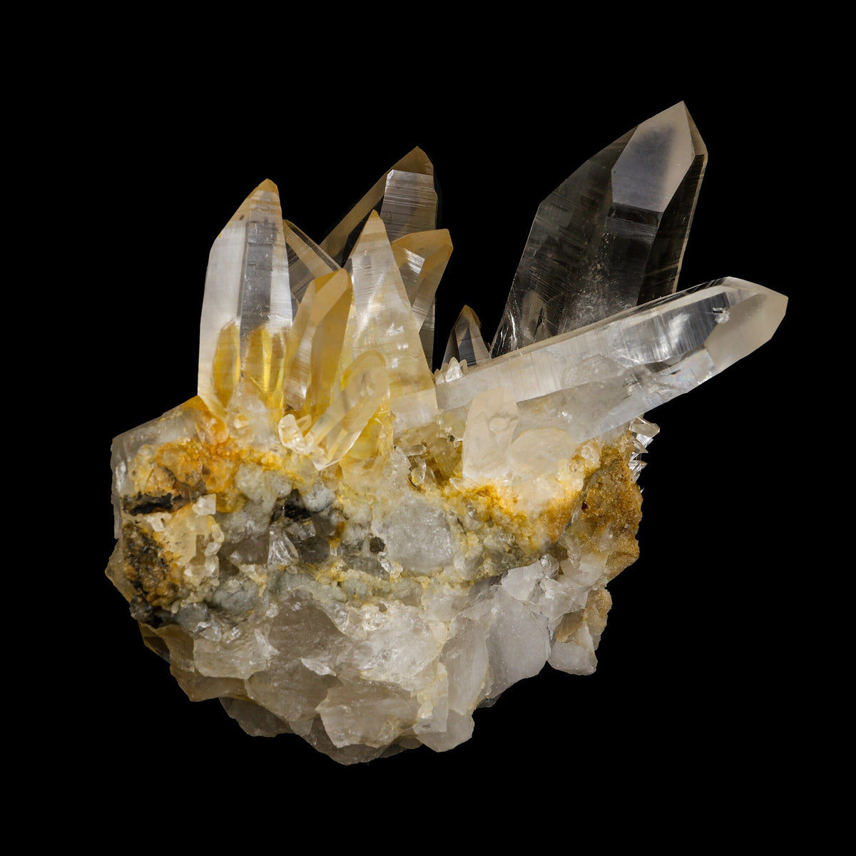 High-Clarity Himalayan Clear Quartz Crystal Cluster – Terminated Lemurian-Style Points – # B 7243 QUARTZ Superb Minerals 