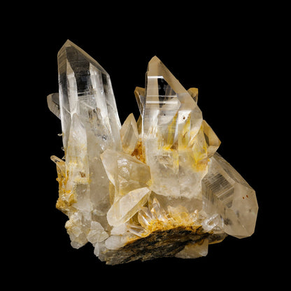 High-Clarity Himalayan Clear Quartz Crystal Cluster – Terminated Lemurian-Style Points – # B 7243 QUARTZ Superb Minerals 