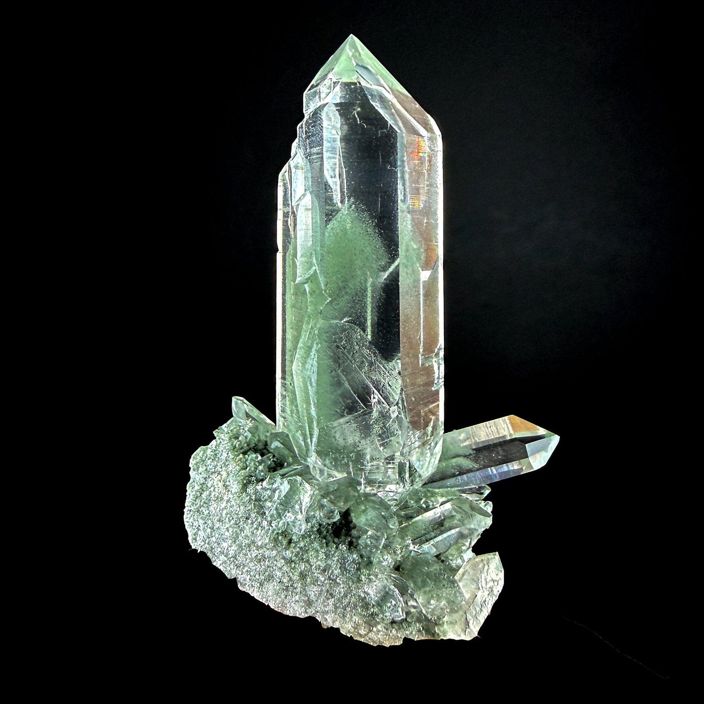 Himalayan Green Phantom Quartz Crystal – Natural Indian Phantom Quartz Point | Collector Grade Raw Mineral Specimen # DKT33 QUARTZ Superb Minerals 