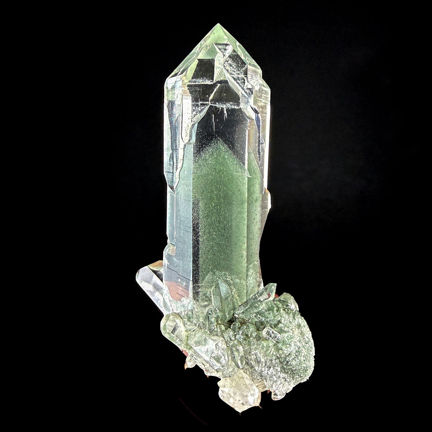 Himalayan Green Phantom Quartz Crystal – Natural Indian Phantom Quartz Point | Collector Grade Raw Mineral Specimen # DKT33 QUARTZ Superb Minerals 