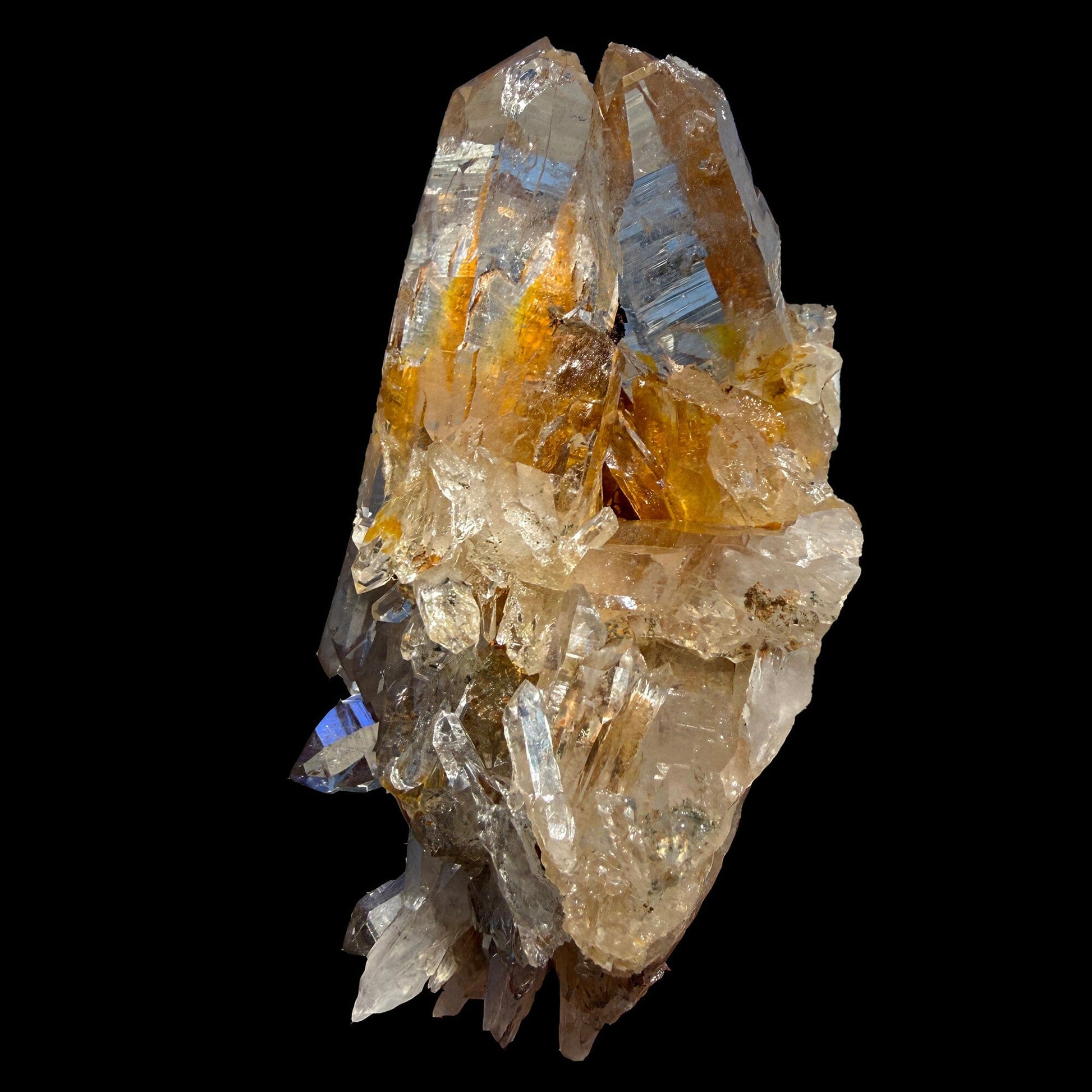 Himalayan Quartz Crystal Cluster – Natural Indian Raw Quartz Specimen | Golden Healer Style Collector Mineral Display Piece# DKT32 QUARTZ Superb Minerals 
