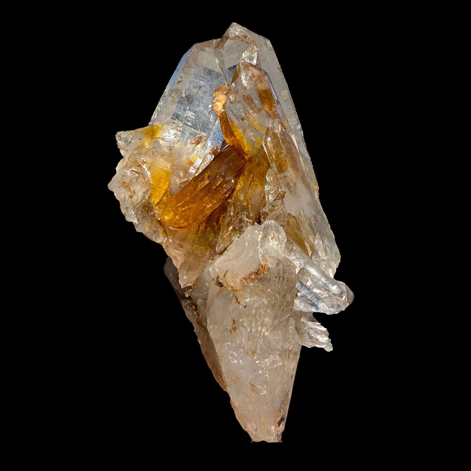 Himalayan Quartz Crystal Cluster – Natural Indian Raw Quartz Specimen | Golden Healer Style Collector Mineral Display Piece# DKT32 QUARTZ Superb Minerals 