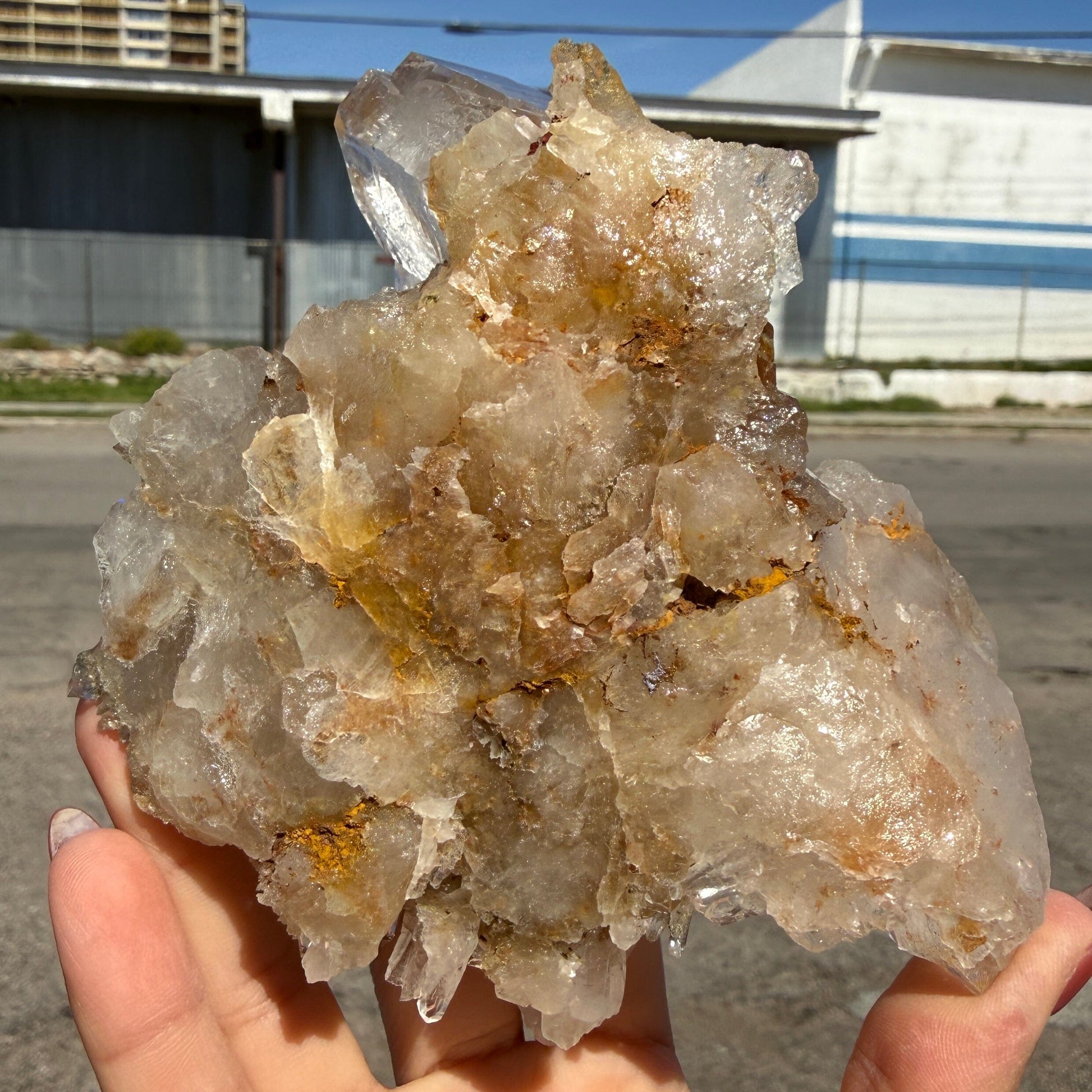 Himalayan Quartz Crystal Cluster – Natural Indian Raw Quartz Specimen | Golden Healer Style Collector Mineral Display Piece# DKT32 QUARTZ Superb Minerals 