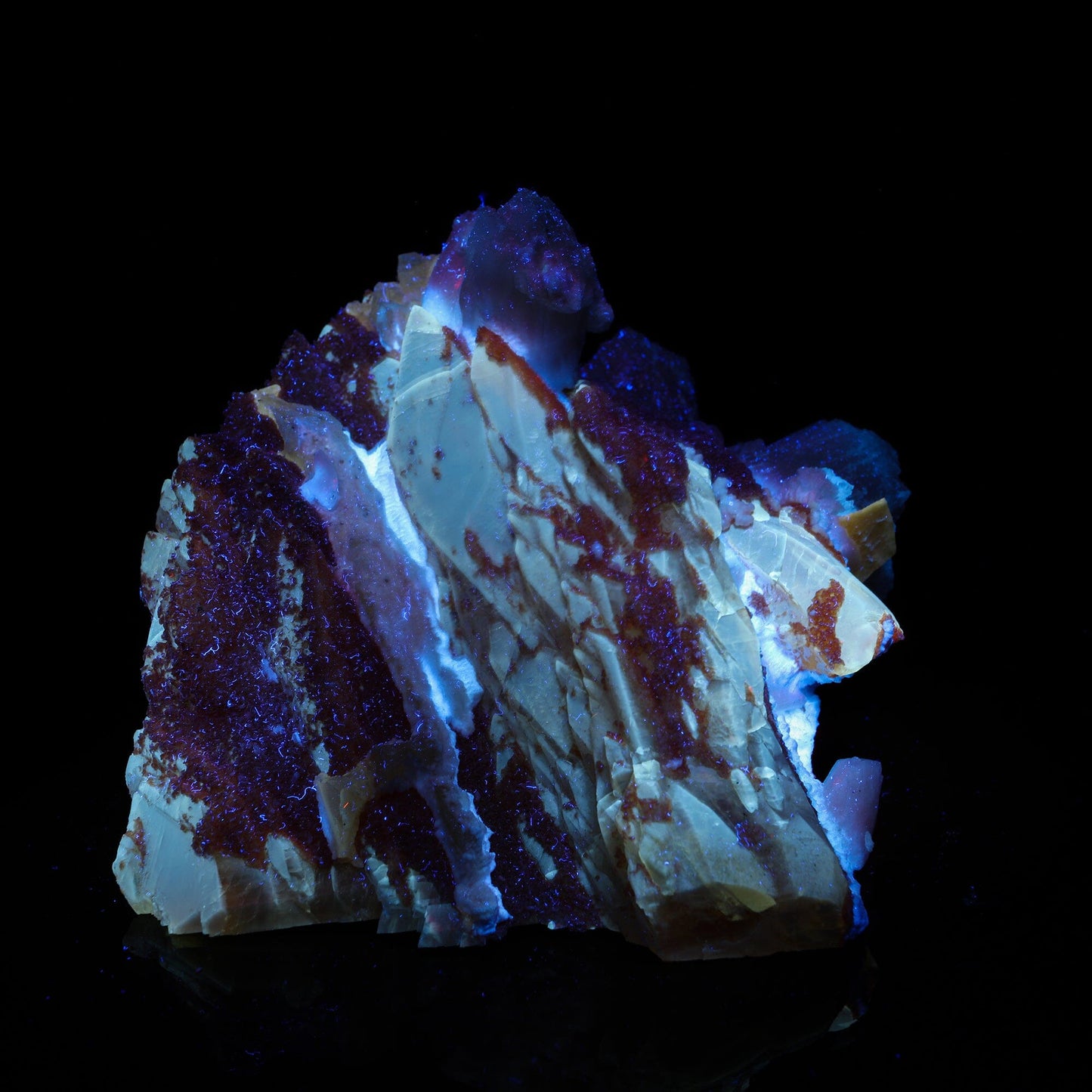 Honey Calcite with Stilbite, Heulandite & Mordenite - Multi-Mineral Collector Specimen from Madhya Pradesh # B 7219 Calcite Superb Minerals 