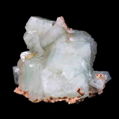 Huge Green Apophyllite Cubes with Heulandite – Freestanding Natural Mineral Specimen from Nashik # B 7177 Apophylite Superb Minerals 