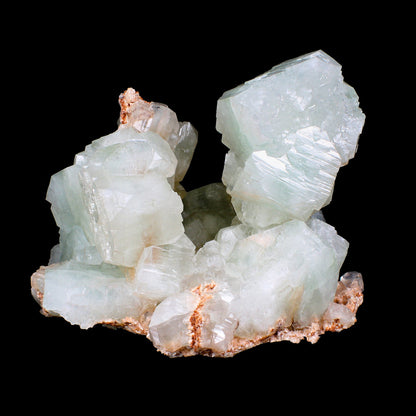 Huge Green Apophyllite Cubes with Heulandite – Freestanding Natural Mineral Specimen from Nashik # B 7177 Apophylite Superb Minerals 
