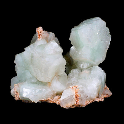 Huge Green Apophyllite Cubes with Heulandite – Freestanding Natural Mineral Specimen from Nashik # B 7177 Apophylite Superb Minerals 