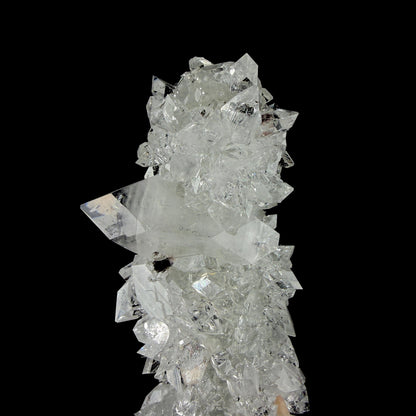 Icy Clear Apophyllite Cluster with Stilbite – Zeolite Mineral from Jalgaon,India # DKT127 Apophyllite Superb Minerals 