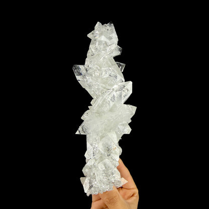 Icy Clear Apophyllite Cluster – Zeolite Mineral from Jalgaon,India # DKT181 Apophyllite Superb Minerals 