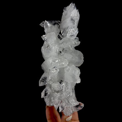 Icy Clear Apophyllite Cluster – Zeolite Mineral from Jalgaon,India # DKT181 Apophyllite Superb Minerals 