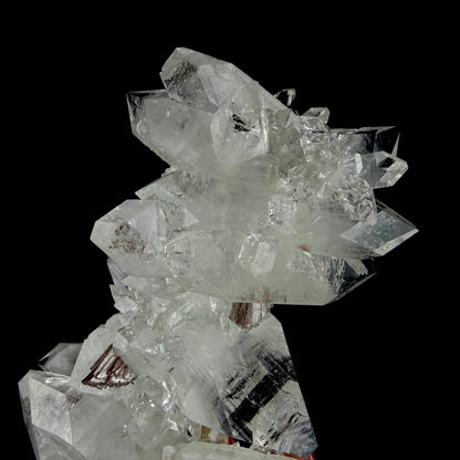Icy Clear Apophyllite Crystals with Heulandite – Indian Zeolite Specimen from Jalgaon # DKT103 Apophyllite Superb Minerals 