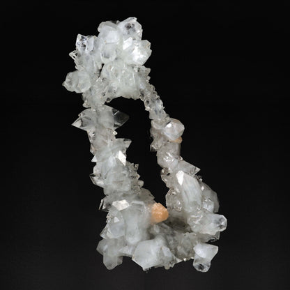 Clear Apophyllite Crystals with Stilbite - #20T13