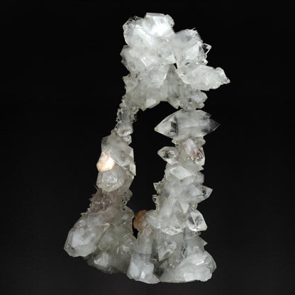 Clear Apophyllite Crystals with Stilbite - #20T13