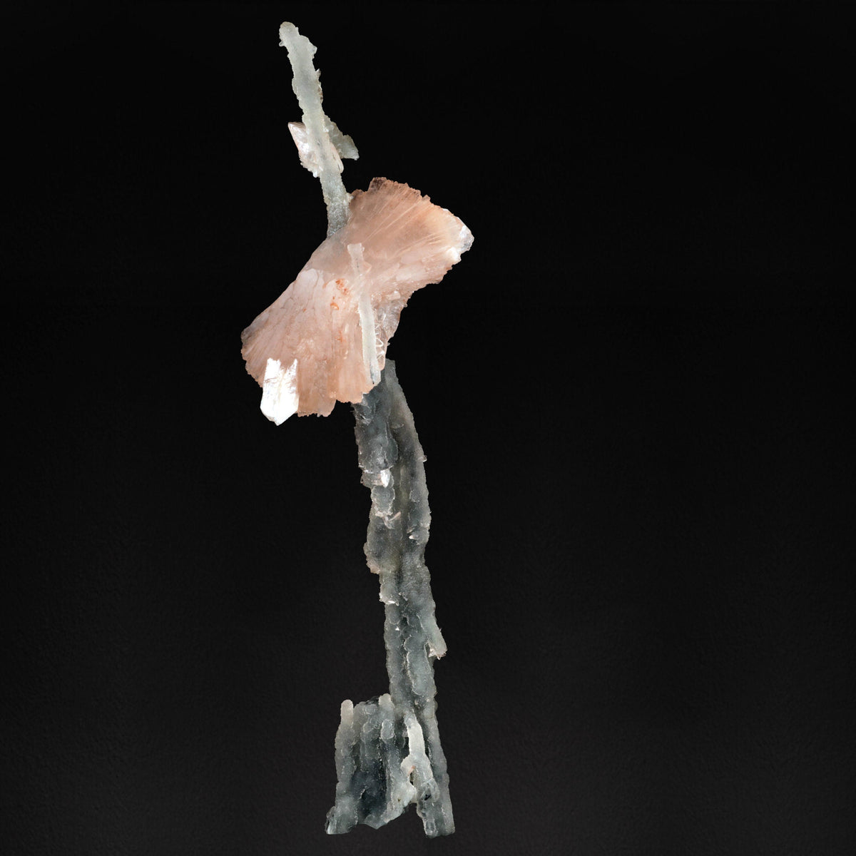 Heulandite on Chalcedony with Stilbite - #20T07