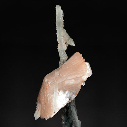 Heulandite on Chalcedony with Stilbite - #20T07