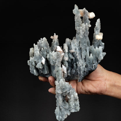 Stilbite with Heulandite on Chalcedony Sea Coral Formation - #20T41