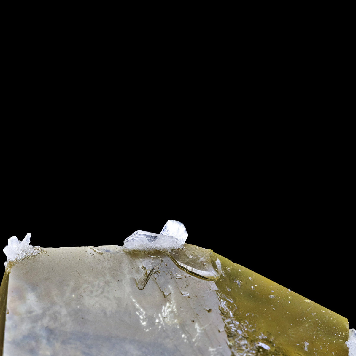 Huge Calcite with White Stilbite Blades - #C54
