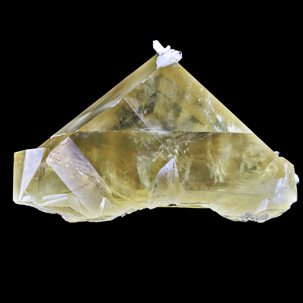 Huge Calcite with White Stilbite Blades - #C54