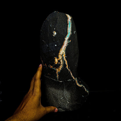 Rare Green Apophyllite with Chalcedony Natural Mineral Specimen #TC24-17