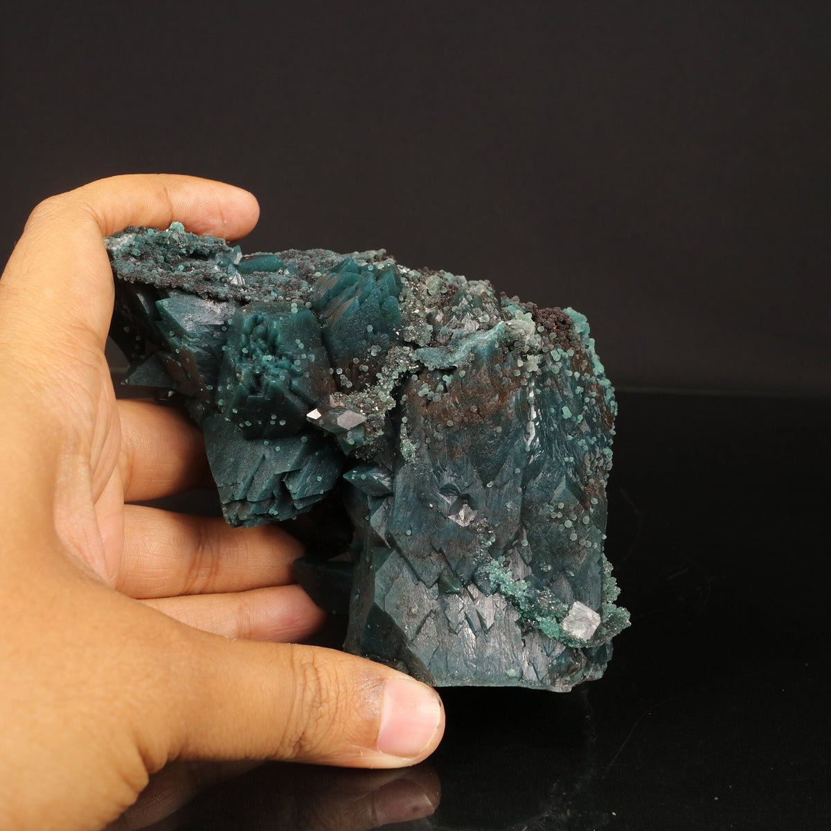 Marshy Apophyllite with Chalcedony Natural Mineral Specimen # B 6818