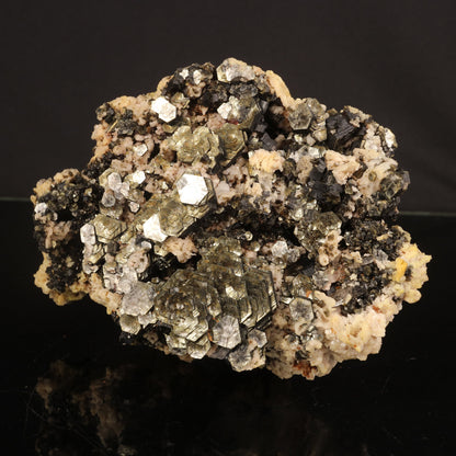 Rare Hexagon Mica with Feldspar Natural Mineral Specimen # B 6828