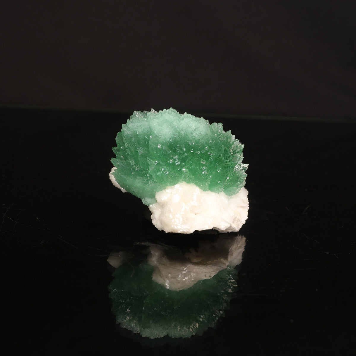 Rare Green Apophyllite with Heulandite Natural Mineral Specimen # B 6830