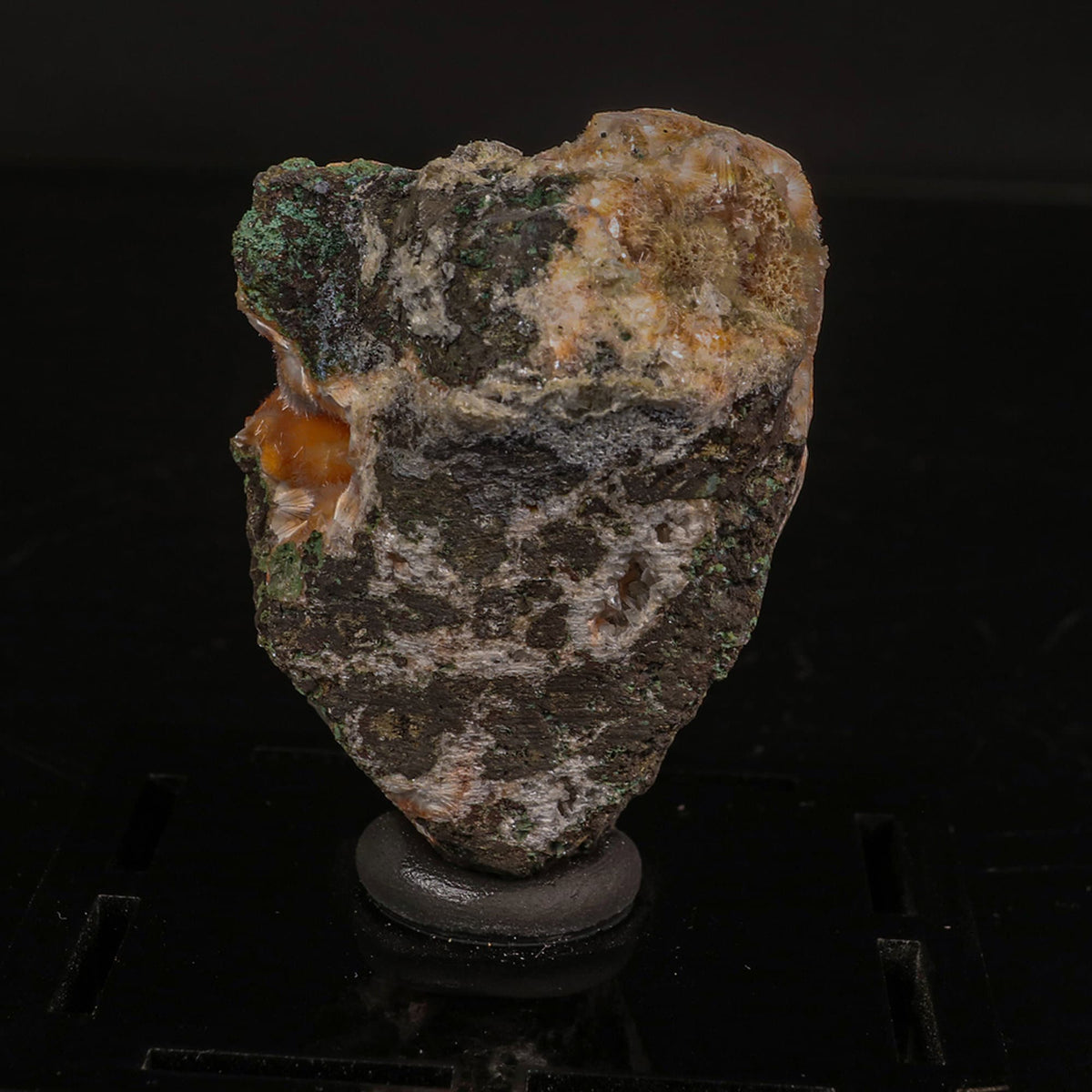 Thomsonite Orange Rare Find Natural Mineral Specimen # B 6813
