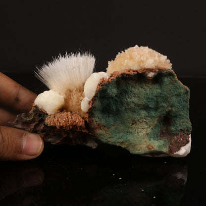 Rare New Find Thomsonite with Mesolite Natural Mineral Specimen # B 6822