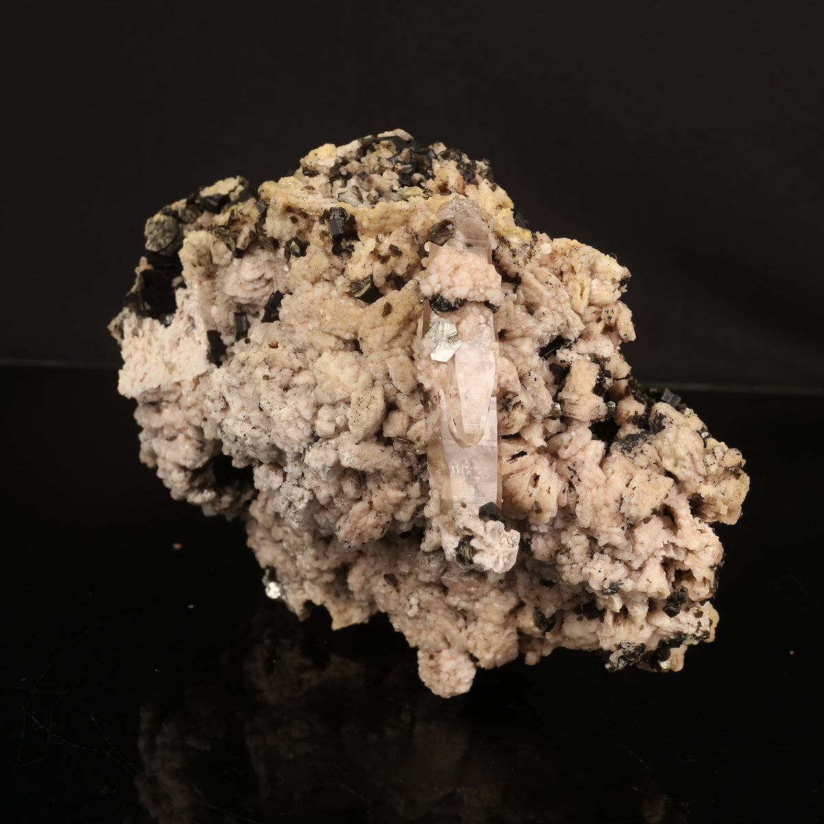 Rare Hexagon Mica with Feldspar Natural Mineral Specimen # B 6828